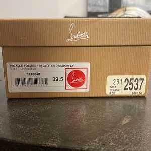 Christian Louboutin Pigalle Follies 100 glitter dragonfly